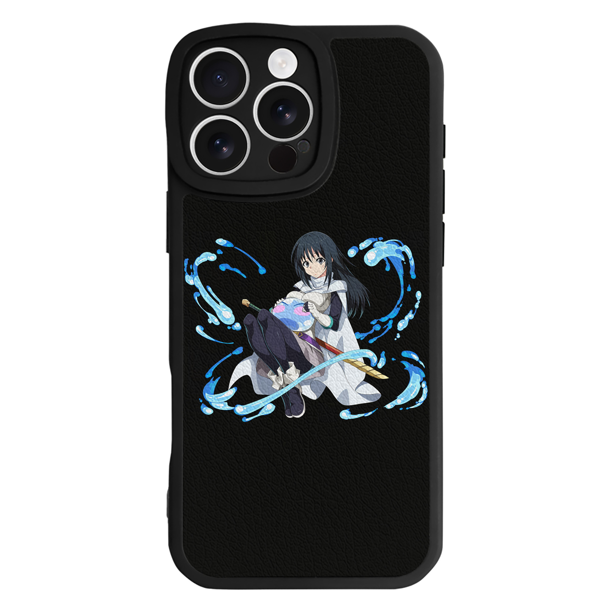 （画像用） 転スラ Regarding Reincarnated to Slime 【iPhone 16シリーズ対応】シリコンスマホケース（レザー調） 材質：シリコン